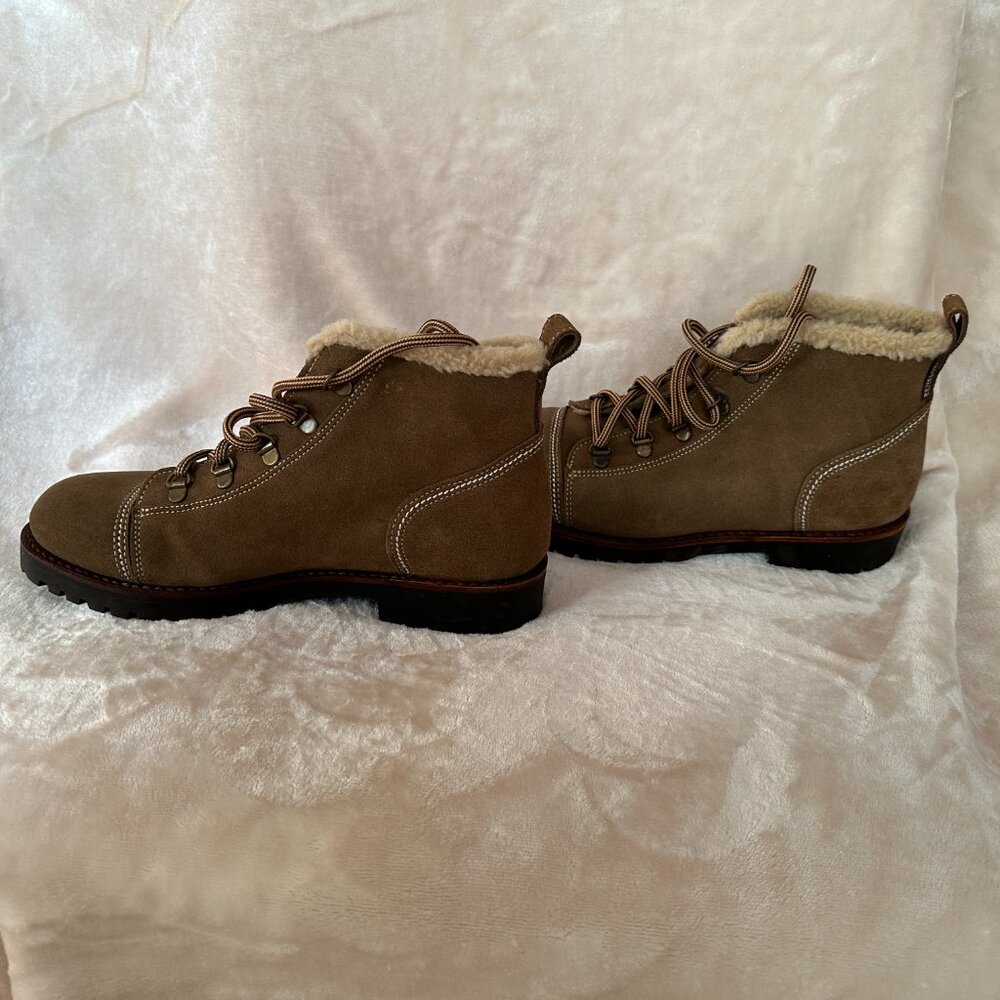 NWOT Penelope Chilvers Alto Shearling Lined Boots in Peat Women's US 8 EU 39 - Picture 6 of 9
